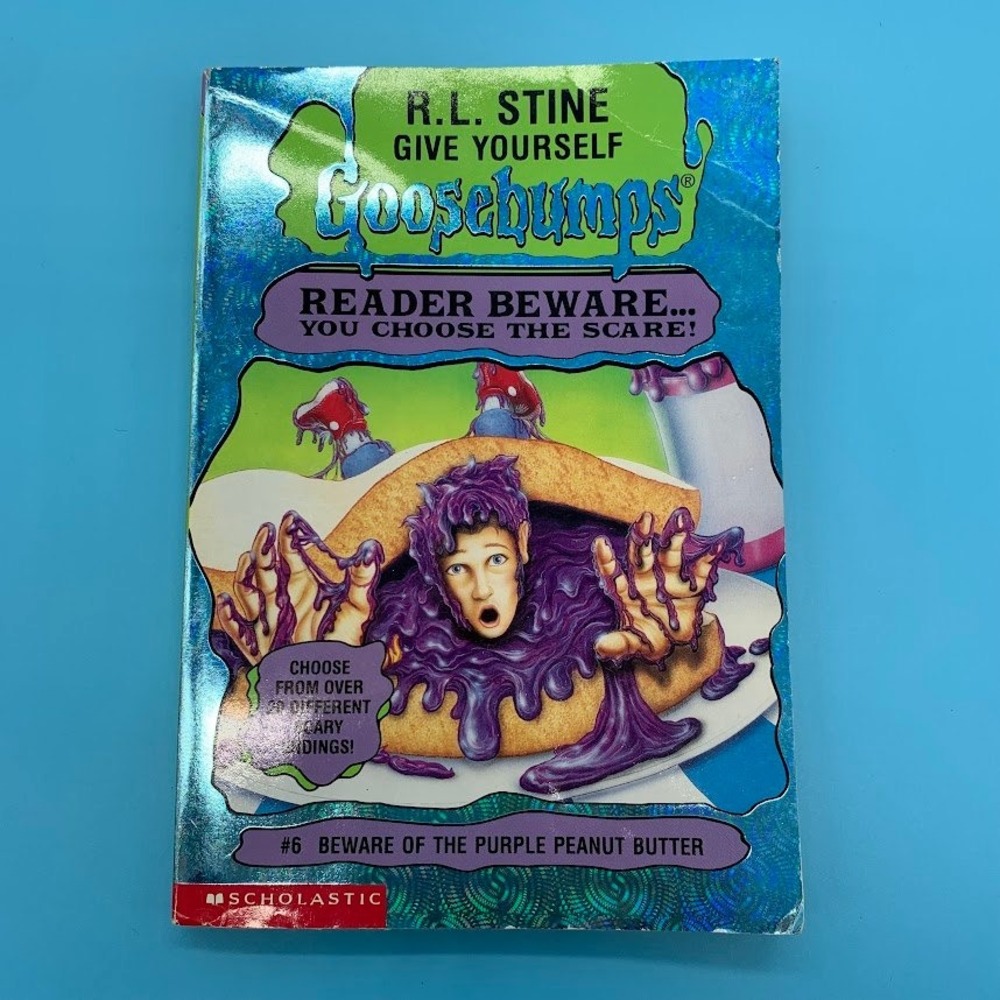 Goosebumps #6 Beware of the Purple Peanut Butter R.L. Stine Book 1st Print